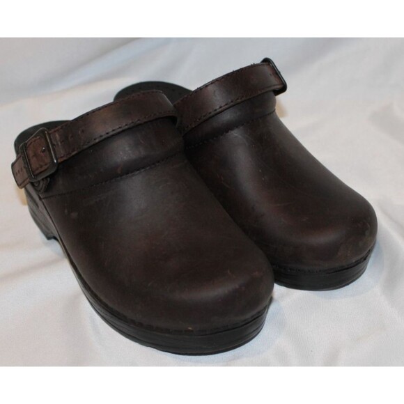 DANSKO WOMEN'S INGRID SLIP ON CLOG ANTIQUE BROWN NIB EU 35 US 5.5-6 - Picture 2 of 7